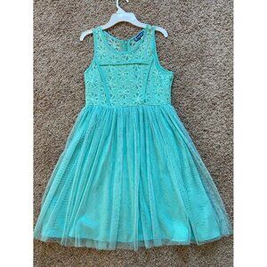 Truly Me by Hannah Banana Aqua Tulle & Lace Tween Girls Dress 16 Boutique Easter
